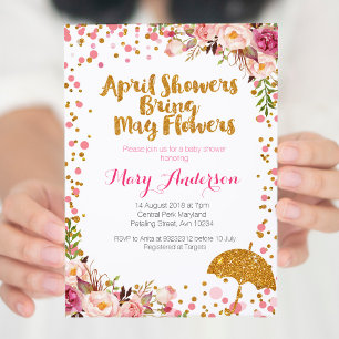Avril Douches Baby shower Invitation