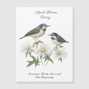 Avril Mois de naissance Fleur Daisy Chéri Annivers