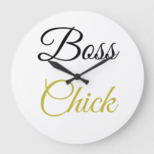 Avryl Fleur's Gold Black Pretty Font Horloge