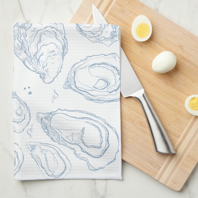 Aw Shucks Oyster Serviette de cuisine (Quart Plié)