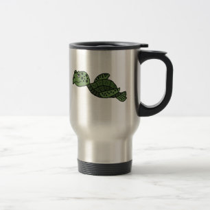 AW tasse drôle de voyage de tortue de mer