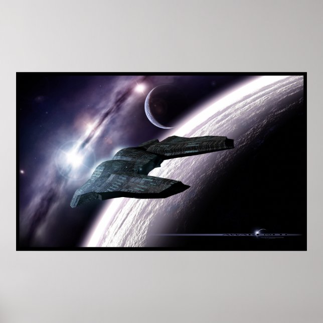 AWAKENED sci-fi espace poster impression (Devant)