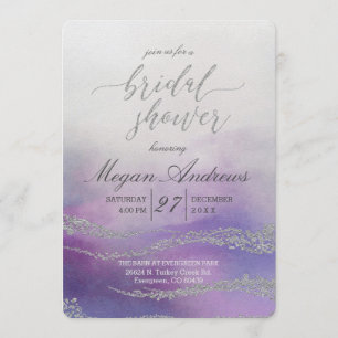 Awash Elegant Aquarelle Bridal Show Invitation