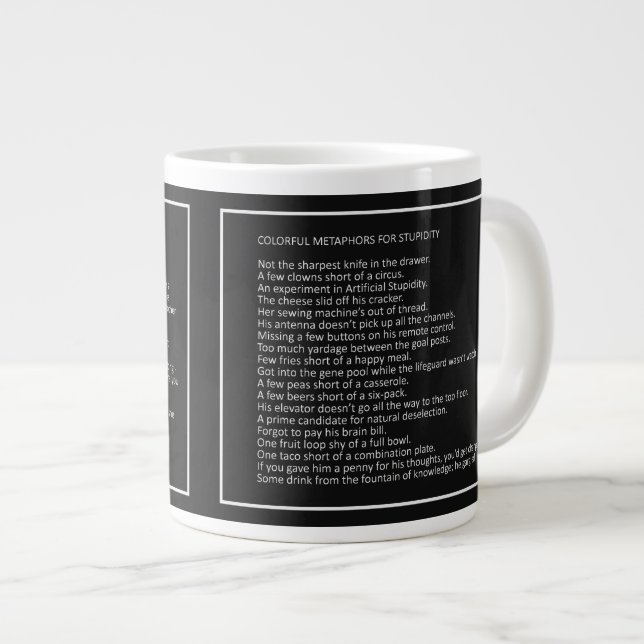 Awesome Blagues jumbo mug #6 (Devant droit)