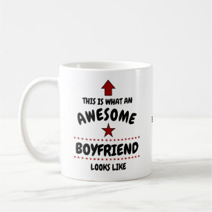 Awesome Boyfriend Valentine Mug Ajouter votre nom