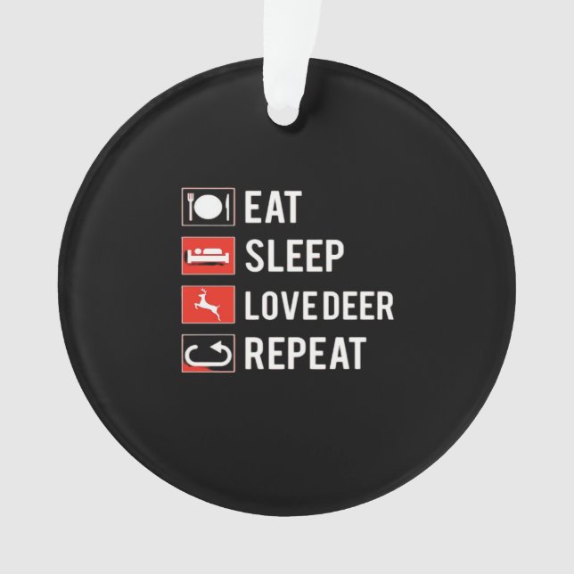 Awesome Deer Lover Creative ModernAcrylic Ornament (devant)