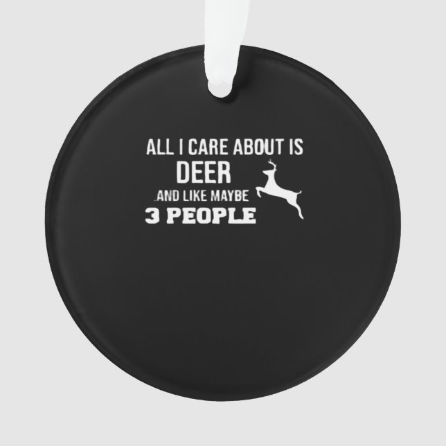 Awesome Deer Lover Minimal Retro SAcrylic Ornament (devant)