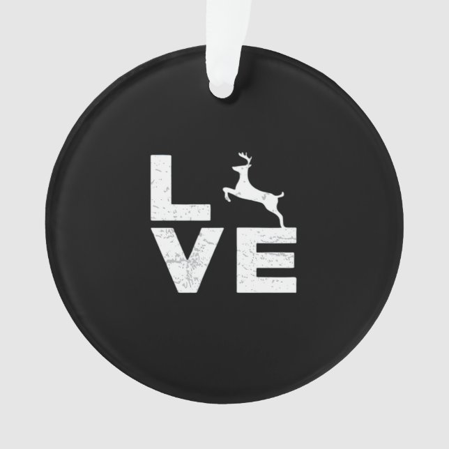Awesome Deer Lover Trendy AesthetiAcrylic Ornament (devant)