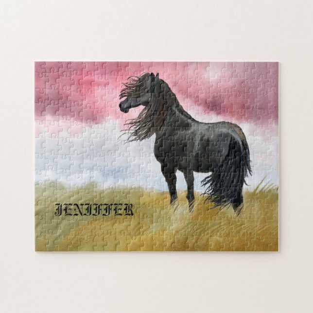Awesome Horse Watercolor Puzzle (Horizontal)