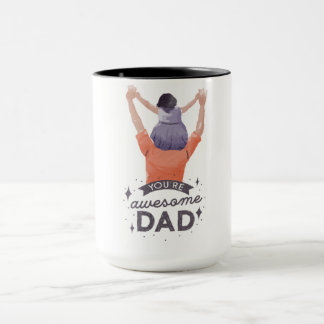 Awesome Papa Café Mug - Cadeau parfait pour le mei