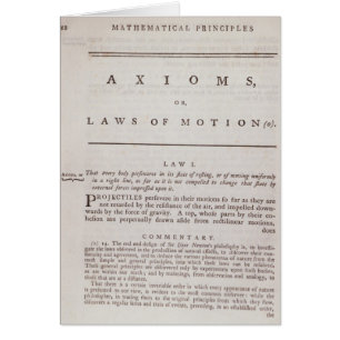 Axiomes, ou lois de mouvement, du volume I