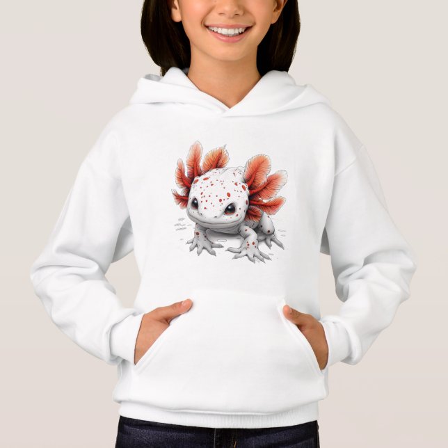 "Axolotl Adventure" Cosy Sweat - shirt à capuche e (Devant)