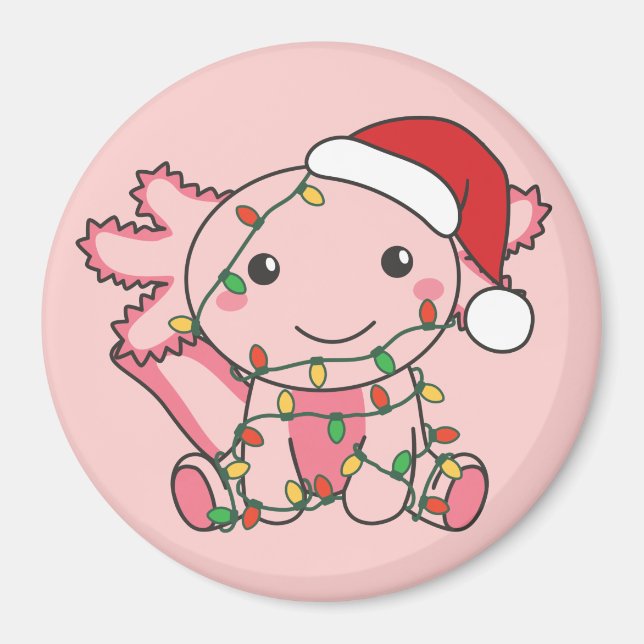 Axolotl Animaux d'hiver Axolotls Magnet (Devant)