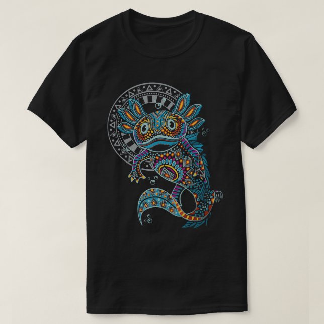 Axolotl Art Aztec Mexique T-shirt mexicain (Design devant)