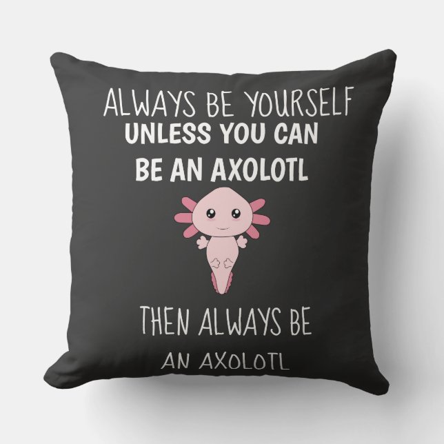 Axolotl Funny Gamers Joueur Jouer Oreiller (Recto)