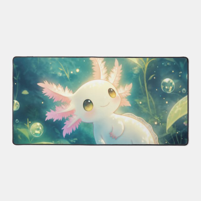 Axolotl Rose Heureux de l'Étang Brillant (Recto)