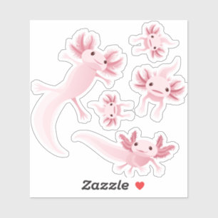 Axolotls Rose Alotta - Ensemble Sticker