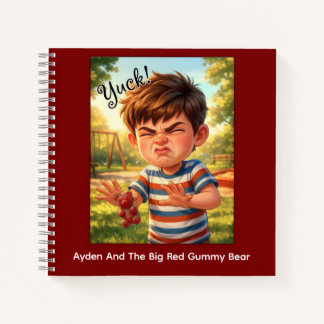 Ayden et le grand cahier spiralé à l'ours en gomme