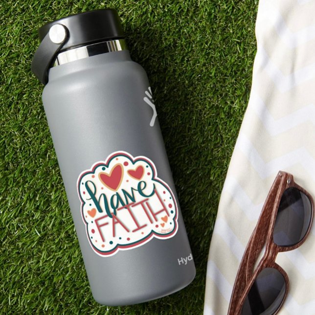 Ayez Faith Hearts Inspirivity Sticker tendance (Créateur téléchargé)