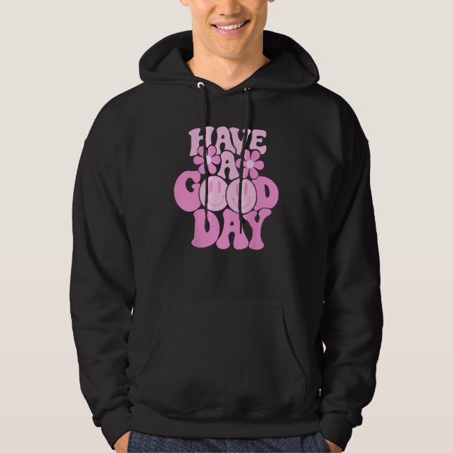 Ayez Un Bon Jour Rétro Tshirt - Smile Face Preppy  (Devant)