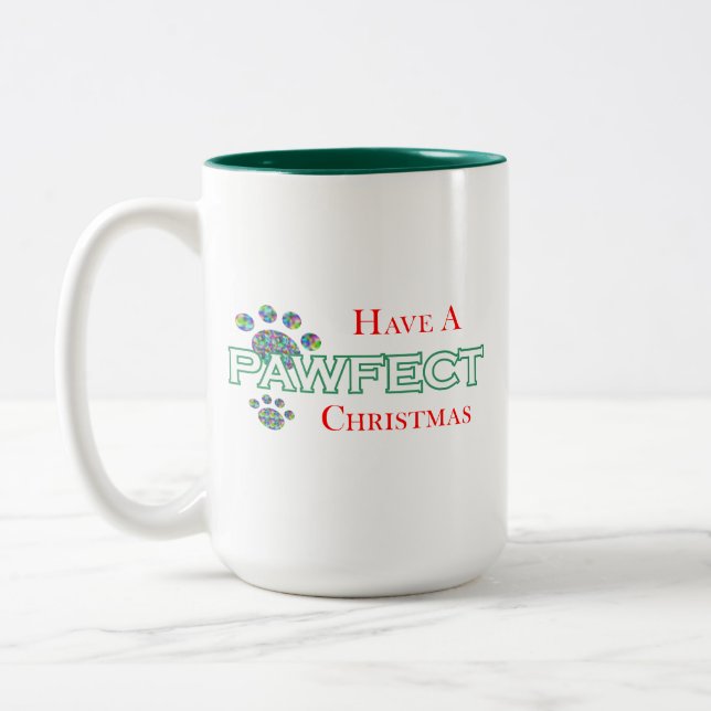 Ayez Un Café De Noël Pawfect Mug (Gauche)