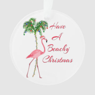 Ayez un Flamant rose pour la plage de Noël