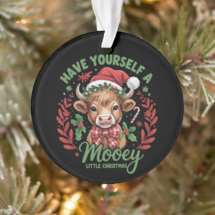 Ayez un joyeux petit Noël Vache des Highlands
