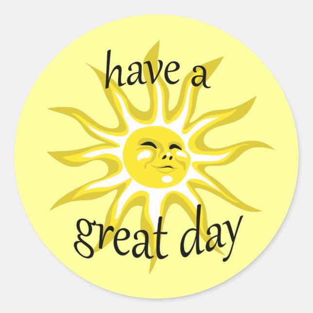 Ayez un Sticker Affirmative Sunshine de jour magni (Devant)
