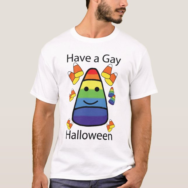 Ayez un T-shirt gai de Halloween (Devant)