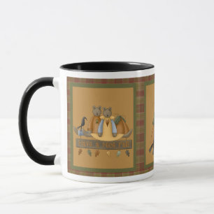 "Ayez une belle chute" Mug Nounours d'automne