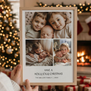 Ayez une carte de famille Holly Jolly Christmas