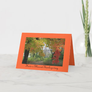 Ayez une carte de voeux bénie de thanksgiving