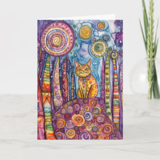 Ayez une carte de voeux de jour Purr-fect