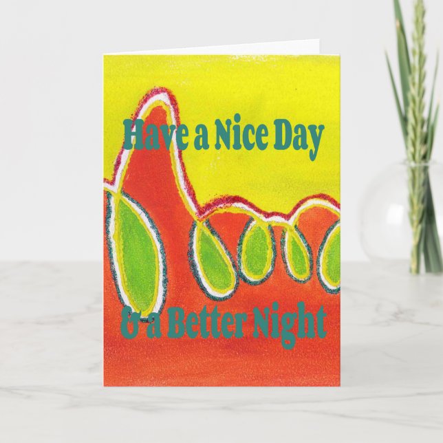 Ayez une carte de voeux Nice Jour Modèle vertical (Devant)