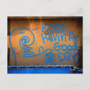 Ayez une carte postale d'art de rue Good Day