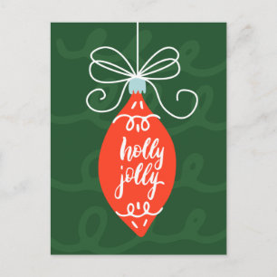 Ayez Une Carte Postale Holly Jolly Christmas Holid