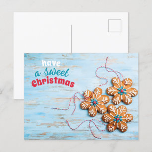 Ayez Une Carte Postale Sweet Christmas Gingerbread