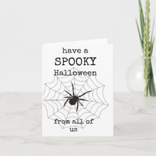 Ayez une Halloween Éffrayante, de nous tous, Carte