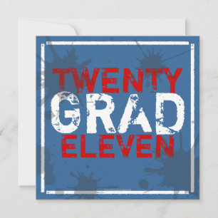 Ayez une invitation grunge de fête de remise des