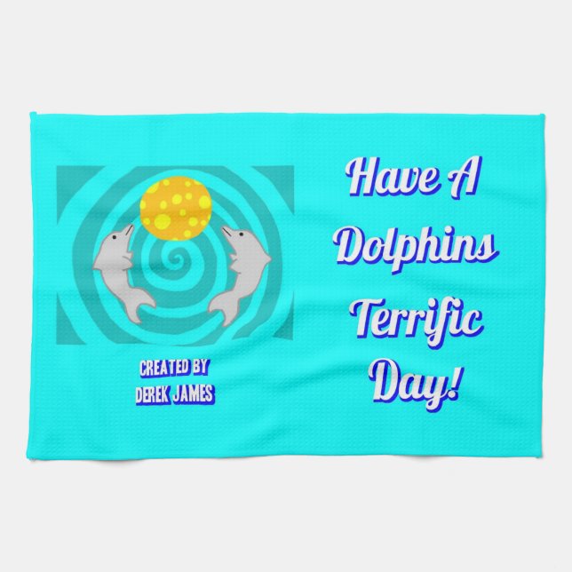 Ayez Une Serviette De Cuisine Pour Les Dauphins (Horizontal)