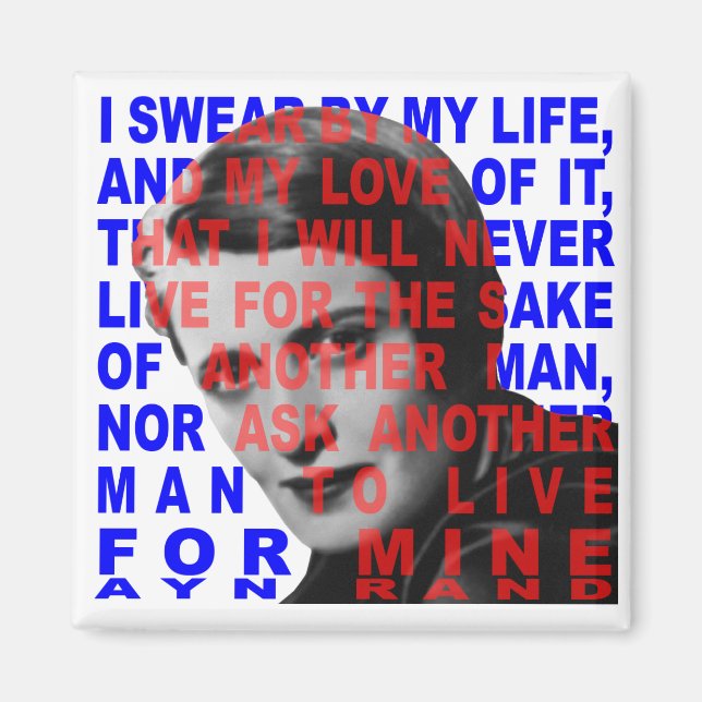Ayn Rand Citation Magnet (Devant)