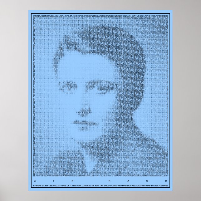 Ayn Rand Oath of the Valley Poster (Devant)
