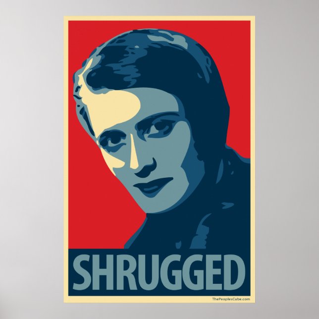Ayn Rand - Shrugged : Poster parodique d'Obama CHO (Devant)