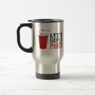Ayons une partie ! Tasse rouge drôle
