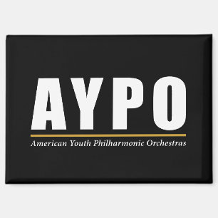 AYPO logo blanc Magnet