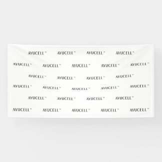 Ayucell 4x8 Étape et bannière répétée - Blanc