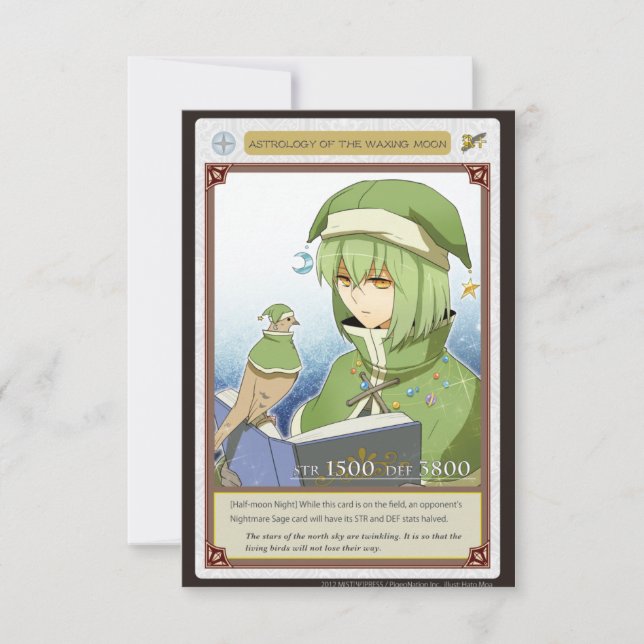 AZ card - Astrology of the Waxing Moon (Devant)