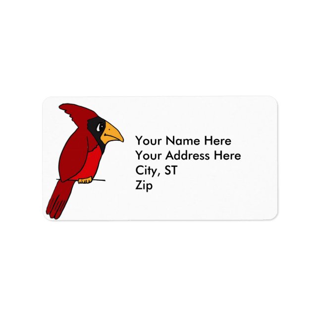 AZ - Drôle cardinal Étiquettes de adresse (Devant)