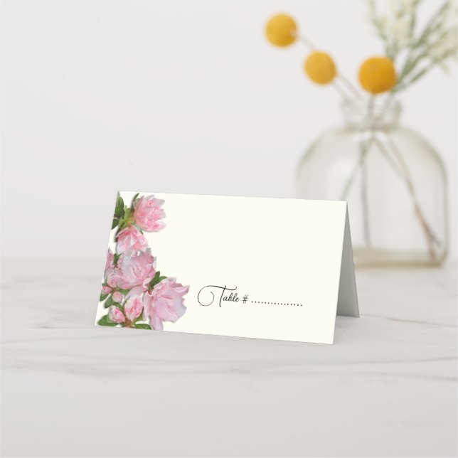 Azalea Fleurs Tented Escort ou Cartes de Place (Devant)