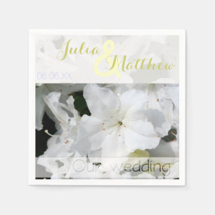 Azalea - Serviettes en papier Mariage personnalisa